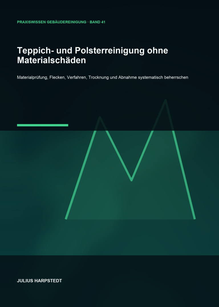 Teppich- und Polsterreinigung ohne Materialschäden – Cover, Band 41 der Reihe Praxiswissen Gebäudereinigung