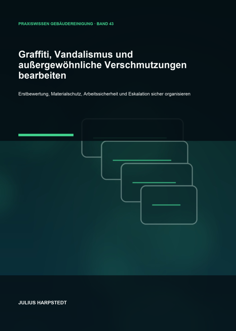Graffiti, Vandalismus und außergewöhnliche Verschmutzungen bearbeiten – Cover, Band 43 der Reihe Praxiswissen Gebäudereinigung