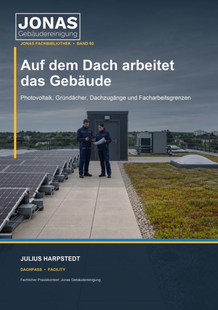 Auf dem Dach arbeitet das Gebäude: Photovoltaik, Gründächer, Dachzugänge und Facharbeitsgrenzen – Buchcover