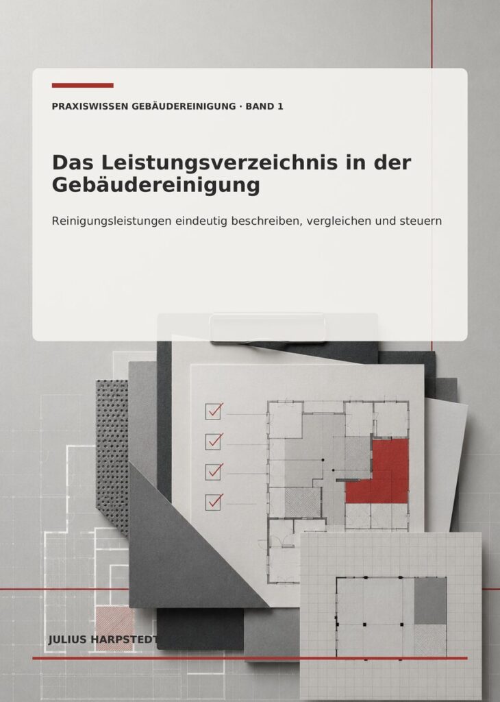 Das Leistungsverzeichnis in der Gebäudereinigung – Cover, Band 1 der Reihe Praxiswissen Gebäudereinigung
