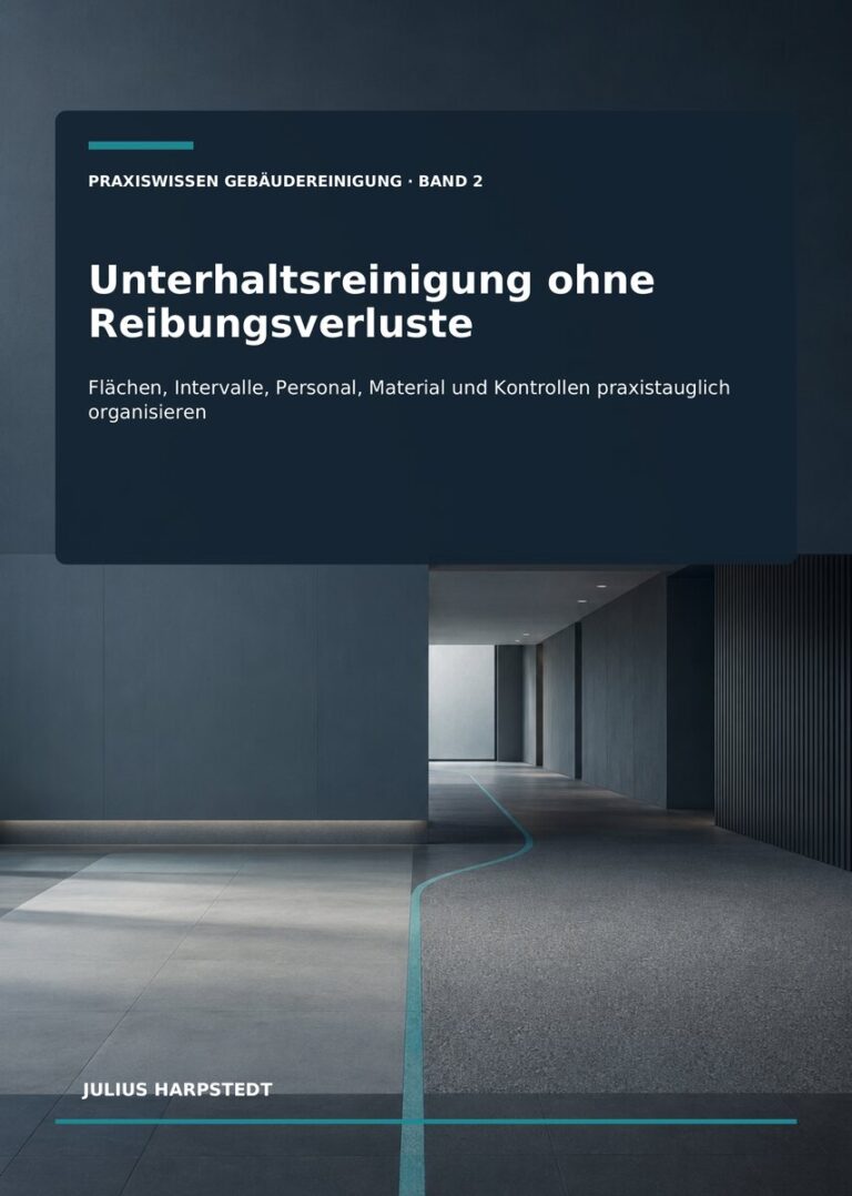 Unterhaltsreinigung ohne Reibungsverluste – Cover, Band 2 der Reihe Praxiswissen Gebäudereinigung