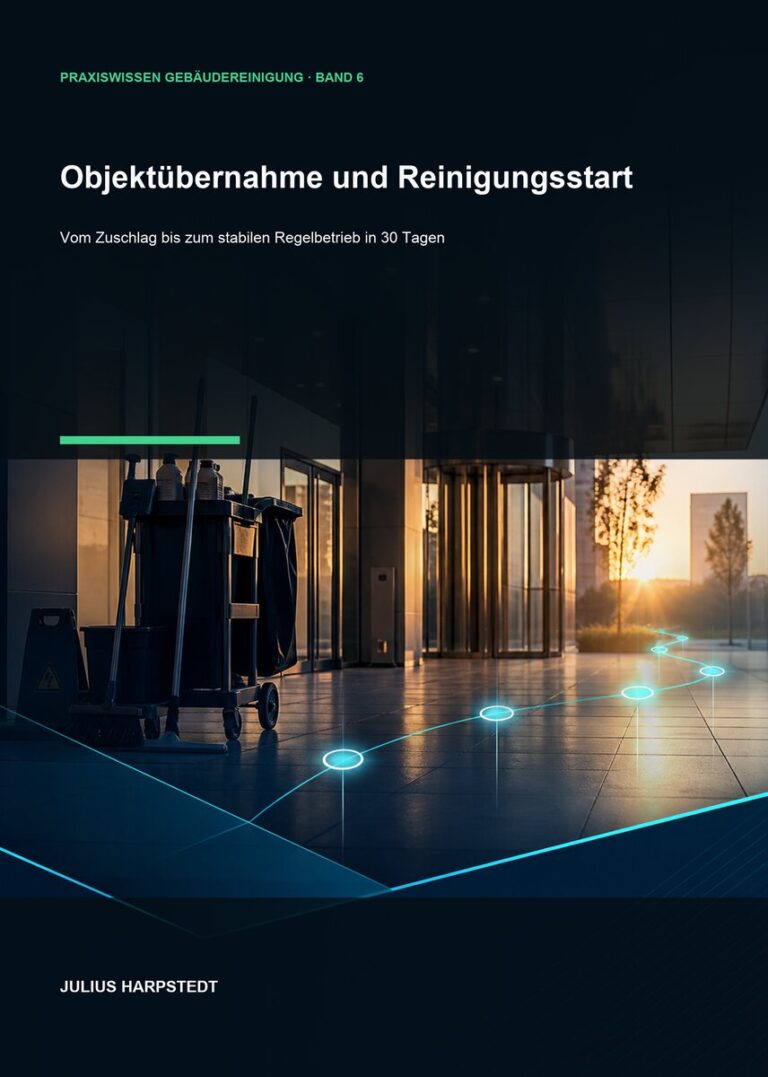 Objektübernahme und Reinigungsstart – Cover, Band 6 der Reihe Praxiswissen Gebäudereinigung
