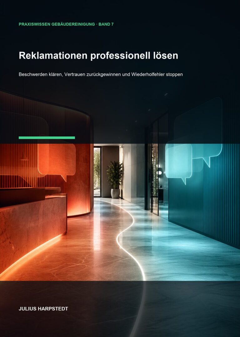 Reklamationen professionell lösen – Cover, Band 7 der Reihe Praxiswissen Gebäudereinigung
