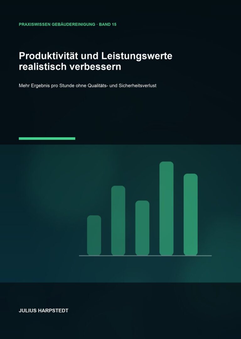Produktivität und Leistungswerte realistisch verbessern – Cover, Band 15 der Reihe Praxiswissen Gebäudereinigung