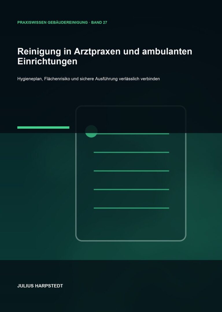 Reinigung in Arztpraxen und ambulanten Einrichtungen – Cover, Band 27 der Reihe Praxiswissen Gebäudereinigung