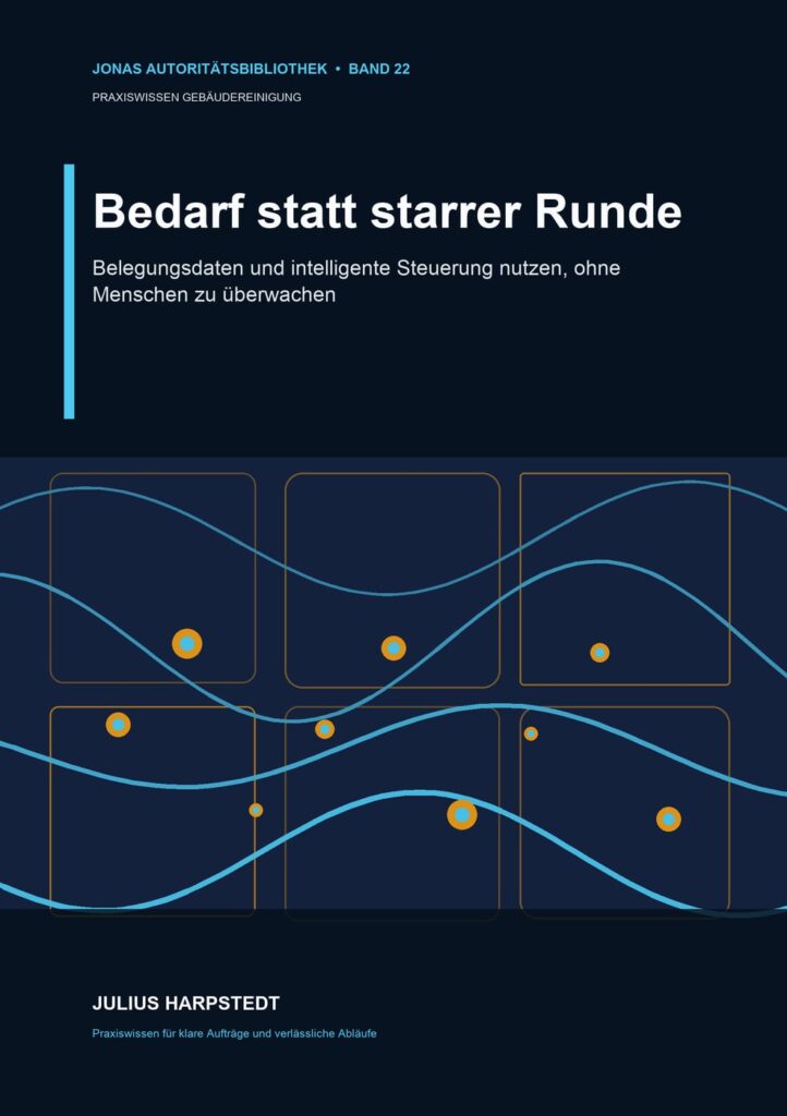 Bedarf statt starrer Runde: Belegungsdaten und intelligente Steuerung nutzen, ohne Menschen zu überwachen – Buchcover