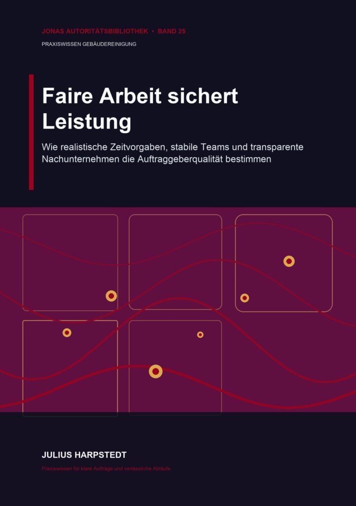 Faire Arbeit sichert Leistung: Wie realistische Zeitvorgaben, stabile Teams und transparente Nachunternehmen die Auftraggeberqualität bestimmen – Buchcover