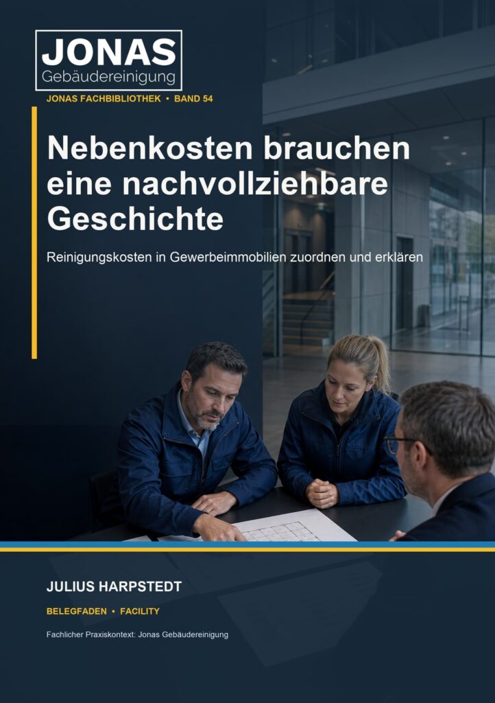 Nebenkosten brauchen eine nachvollziehbare Geschichte: Reinigungskosten in Gewerbeimmobilien zuordnen und erklären – Buchcover