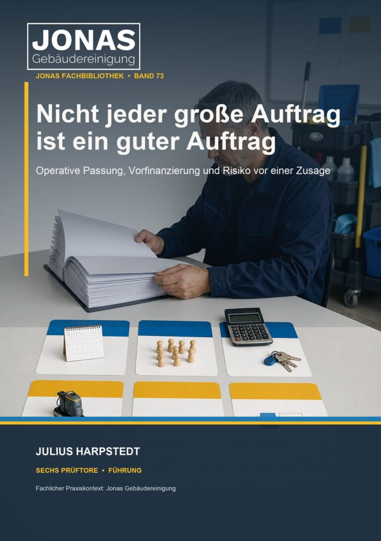 Nicht jeder große Auftrag ist ein guter Auftrag: Operative Passung, Vorfinanzierung und Risiko vor einer Zusage – Buchcover