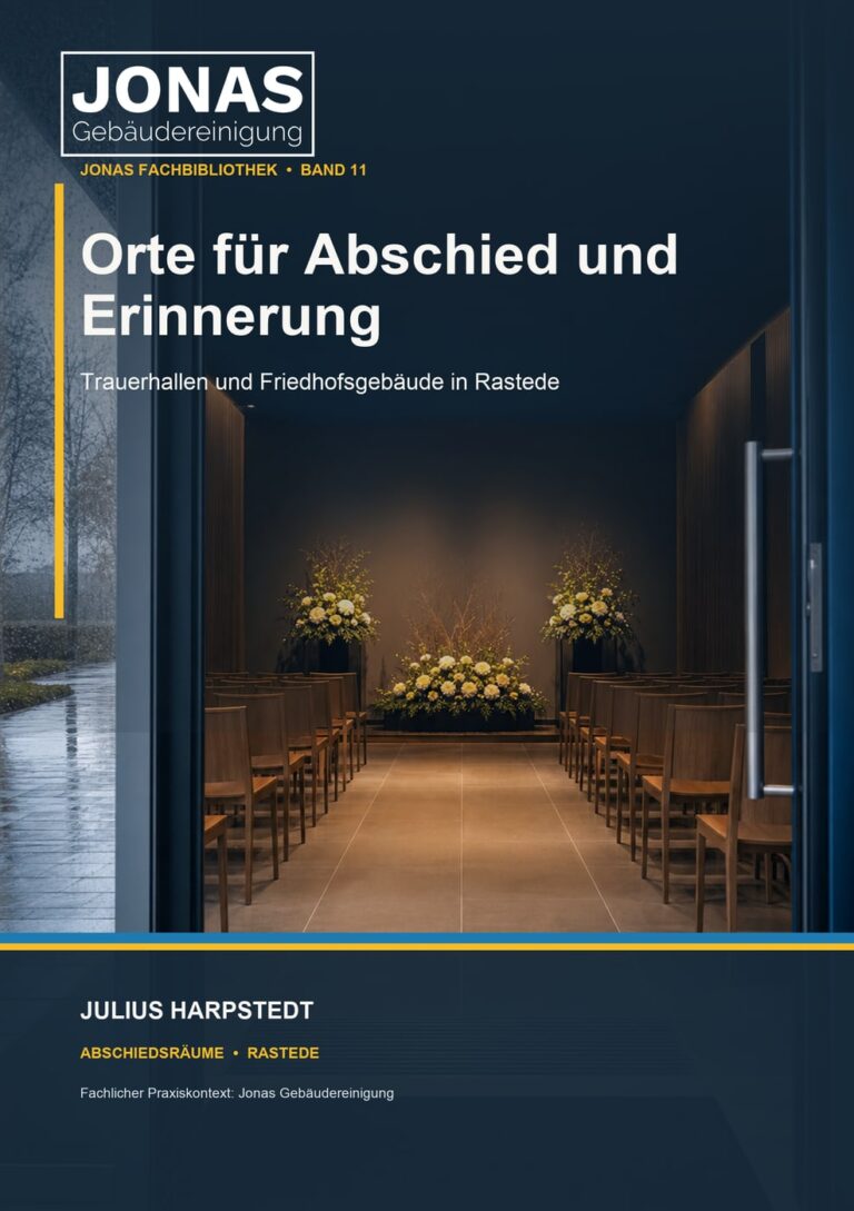 Orte für Abschied und Erinnerung: Trauerhallen und Friedhofsgebäude in Rastede – Buchcover