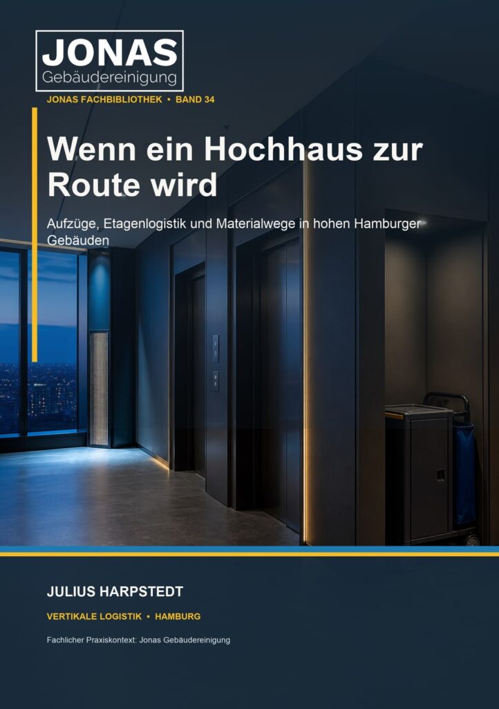 Wenn ein Hochhaus zur Route wird: Aufzüge, Etagenlogistik und Materialwege in hohen Hamburger Gebäuden – Buchcover