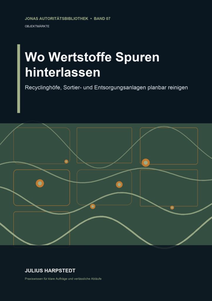 Wo Wertstoffe Spuren hinterlassen: Recyclinghöfe, Sortier- und Entsorgungsanlagen planbar reinigen – Buchcover