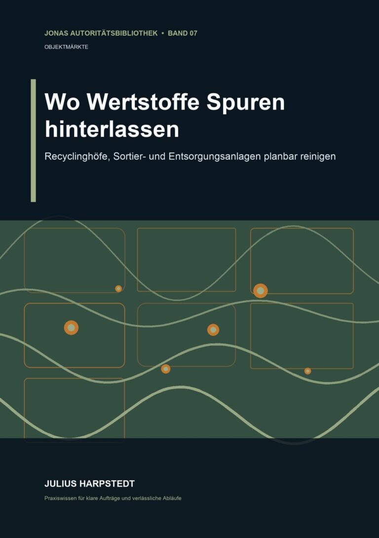 Wo Wertstoffe Spuren hinterlassen: Recyclinghöfe, Sortier- und Entsorgungsanlagen planbar reinigen – Buchcover